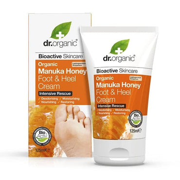 Dr Organic Foot and Heel Cream Manuka Honey 125ml